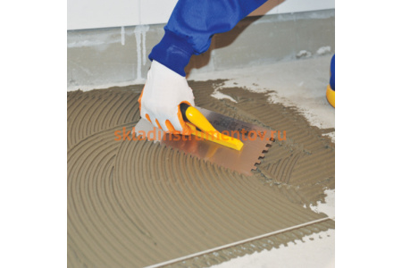 Зубчатая гладилка DEKOR HASSAN 120х300мм квадратный зуб 8х8мм 128