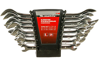 Набор рожковых ключей 8 шт. MATRIX Master 15238