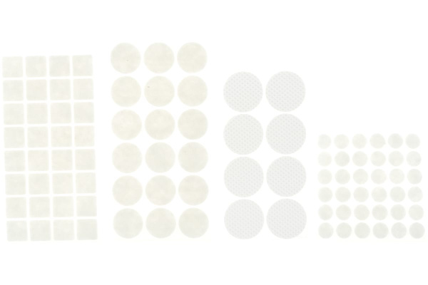 Набор самоклеящихся накладок на мебельные ножки Stayer COMFORT 175 шт, белые 40917-H175