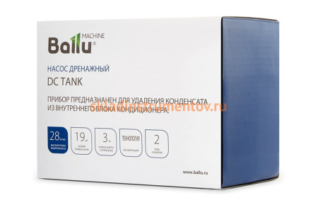 Насос дренажный Machine DC Tank моноблочный 28 л/ч Ballu НС-1248313