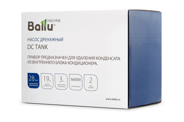 Насос дренажный Machine DC Tank моноблочный 28 л/ч Ballu НС-1248313