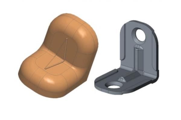 Уголок с заглушкой MFK-TORG 20х20х16х1.2 вишневый 5 20 20 5