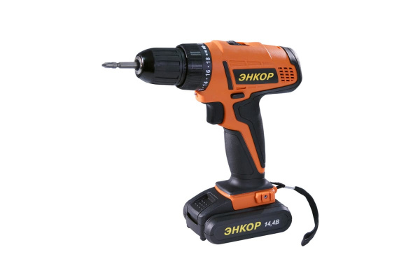 Аккумуляторная дрель-шуруповерт Энкор ДША-2 14.4ЭР/10Л 50024
