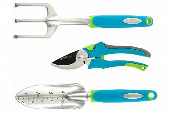 Набор инструмента с секатором из цельнолитого алюминия PALISAD LUXE 62901