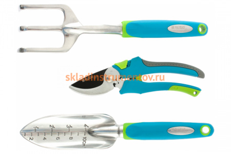 Набор инструмента с секатором из цельнолитого алюминия PALISAD LUXE 62901