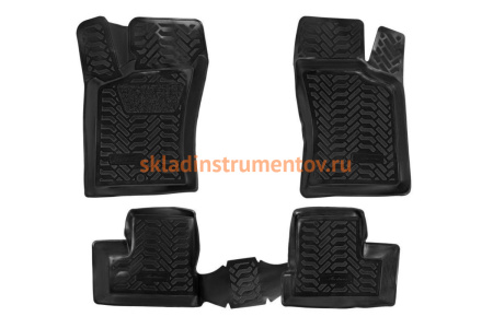 Ковры в салон Airline 3D с подпятником для Daewoo Nexia 95-08 4 шт. ACM-PS-23