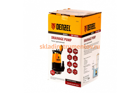 Дренажный насос для чистой и грязной воды DENZEL DP-900S 97269