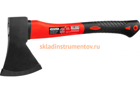 Кованый топор MIRAX 1000 с фибергласовой рукояткой 380 мм /общий вес 1200 г/ 20601-10_z02