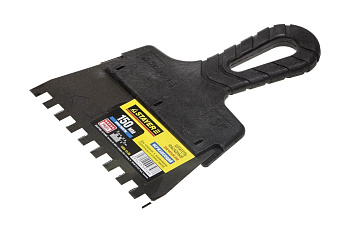 Нержавеющий зубчатый шпатель STAYER 1009-15-08