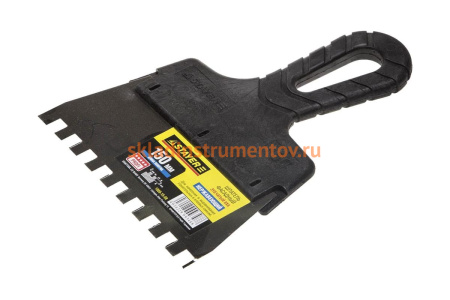 Нержавеющий зубчатый шпатель STAYER 1009-15-08