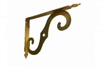 Фигурный кронштейн для полок MFK-TORG 250х200мм золото SB-44-1 К-35-Золото