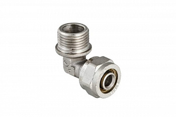 Уголок для металлопластиковых труб, Энкор 20х1/2 Valtec НР /10/120/ 7827