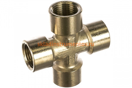 Переходник крестовина 1254/ 250/4 FFFF 1/2" GAV 34390