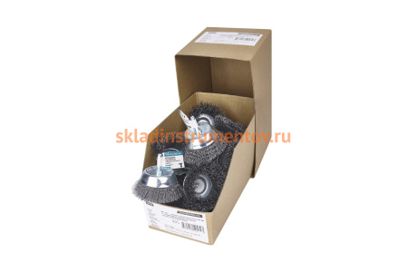 Щетка чашечная с гофрированной проволокой Мастер 115 (50 мм; хвостовик 6.35х30 мм) Профоснастка 20202001