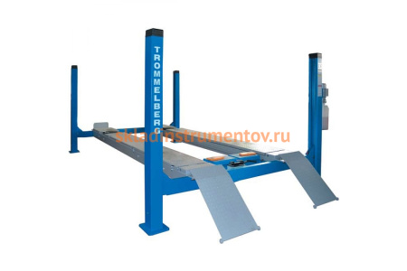 Электрогидравлический четырехстоечный автоподъемник Trommelberg TST455A
