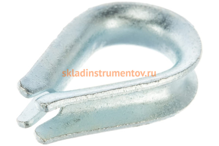 Коуш DIN 6899 оцинкованный 2 шт. (6 мм; ТФ6) Зубр 4-304496-06 Коуш DIN 6899 оцинкованный 2 шт. (6 мм; ТФ6) Зубр 4-304496-06