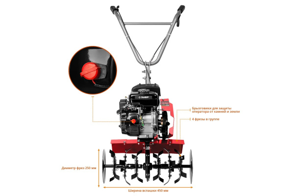 Бензиновый культиватор ЗУБР МКТ-150