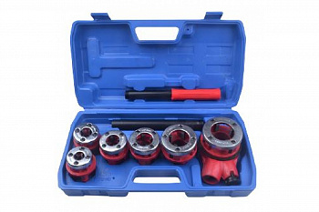 Трубный клупп для нарезки резьбы со сменными плашками ROCKFORCE RF-323116