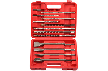 Набор зубил и буров Профессионал БУРАН (13 шт; SDS-Plus) Зубр 29360-H13_z01