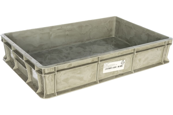 Морозостойкий сплошной ящик Тара.ру 600х400х120 мм, серый 16395