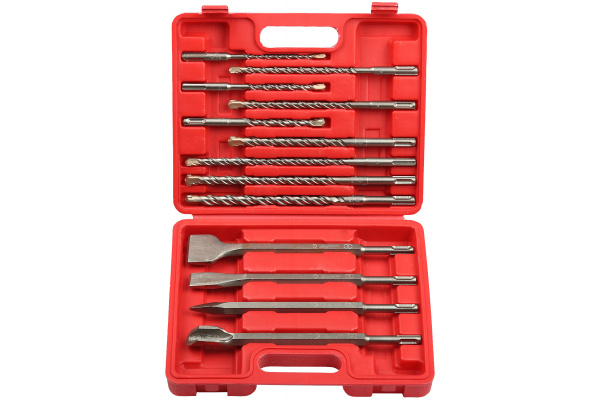 Набор зубил и буров Профессионал БУРАН (13 шт; SDS-Plus) Зубр 29360-H13_z01