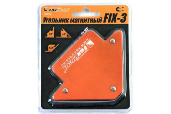 Магнитный угольник Foxweld FIX-3 до 11кг 5384