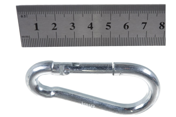 Карабин ЗУБР DIN 5299С, 8мм, 1 шт, оцинкованный, 304546-08 Карабин ЗУБР DIN 5299С, 8мм, 1 шт, оцинкованный, 304546-08