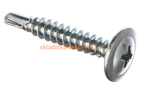 Саморез с прессшайбой 400 шт. для крепления листового металла (25х4.2 мм; PH2) ЗУБР 4-300211-42-025