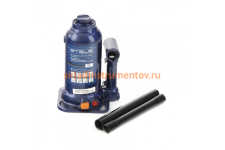 Гидравлический бутылочный телескопический домкрат 4 т подъем 170-420 мм STELS 51145