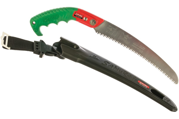 Пила с изогнутым полотном в чехле, с поясным креплением SAMURAI GC-240-LH