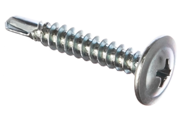 Саморез с прессшайбой 400 шт. для крепления листового металла (25х4.2 мм; PH2) ЗУБР 4-300211-42-025