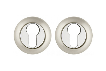 Накладка под цилиндр AJAX ET JR SN/CP-3 матовый никель/хром 41397