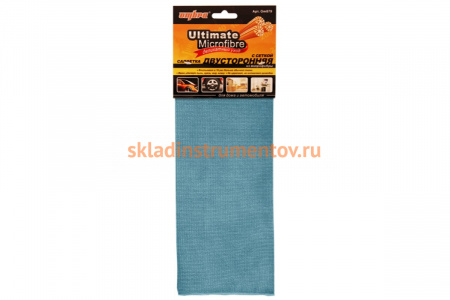 Салфетка двусторонняя из микрофибры с сеткой (35х35 см) OMBRA OM079