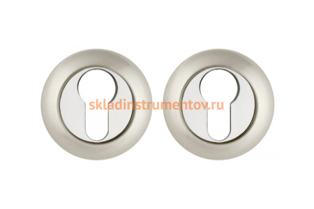 Накладка под цилиндр AJAX ET JR SN/CP-3 матовый никель/хром 41397