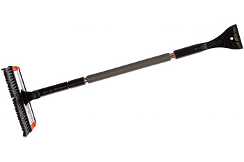 Телескопическая щетка-сметка для снега со скребком и водосгоном, поворотная голова STELS 55299 Телескопическая щетка-сметка для снега со скребком и водосгоном, поворотная голова STELS 55299