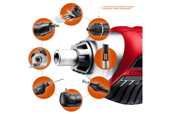 Аккумуляторная отвертка ЗУБР ViX 3.6 В ЗО-Е-3.6 Ли