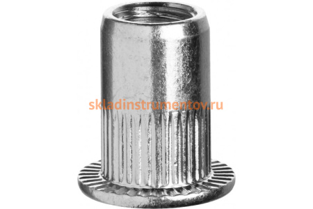 Резьбовые заклепки с насечками Зубр М3, 1500 шт, стальные, стандартный бортик 31317-03_z01