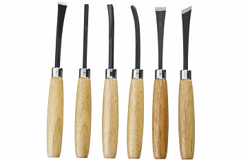 Набор фигурных резцов с деревянной ручкой, 6шт Stayer 1832-H6