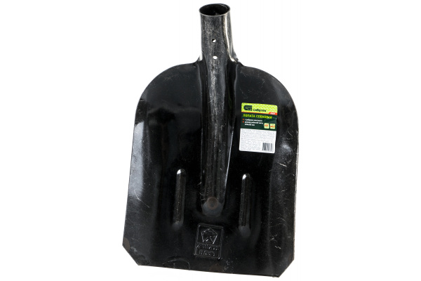 Совковая лопата СИБРТЕХ с ребром жесткости, рельсовая сталь, без черенка 61471