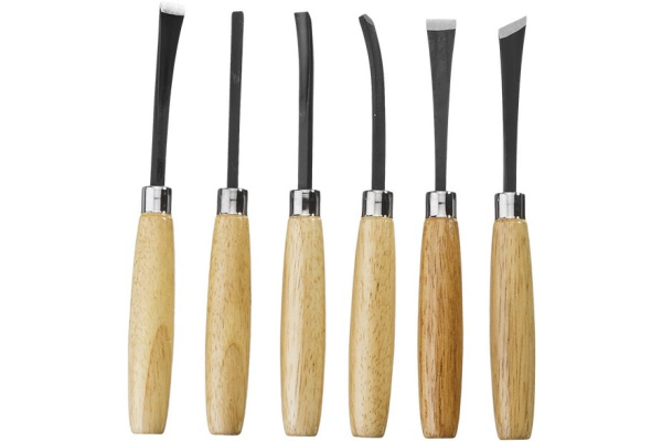 Набор фигурных резцов с деревянной ручкой, 6шт Stayer 1832-H6