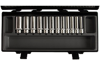 Набор 6 гранных головок 3/8", 12 шт. FORCE 3121