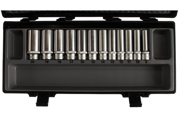 Набор 6 гранных головок 3/8", 12 шт. FORCE 3121