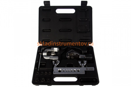 Приспособление для развальцовки и резки тормозных трубок 4-16мм, кейс, 10шт МАСТАК 102-12416C