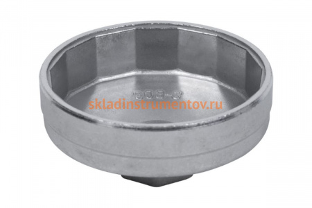 Торцевой съёмник масляных фильтров 74мм, 15 граней, 1/2, Chrysler, GM, Rover МАСТАК 103-44145