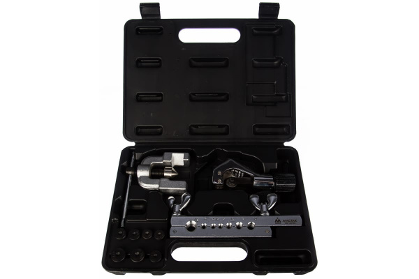 Приспособление для развальцовки и резки тормозных трубок 4-16мм, кейс, 10шт МАСТАК 102-12416C