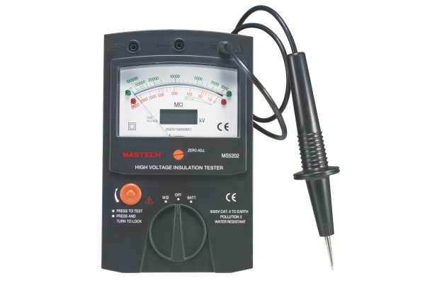 Аналоговый измеритель сопротивления изоляции (мегаомметр) Mastech MS5202 00-00001498