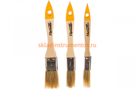 Набор плоских кистей 3 шт SPARTA 841115