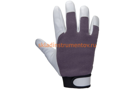 Кожаные перчатки Jeta Safety Winter Mechanic, цвет черный/белый JLE305-8/M