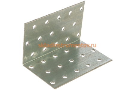 Крепежный угол Зубр МАСТЕР равносторонний, 100х60х60 мм, 20 шт. 310205-100-060