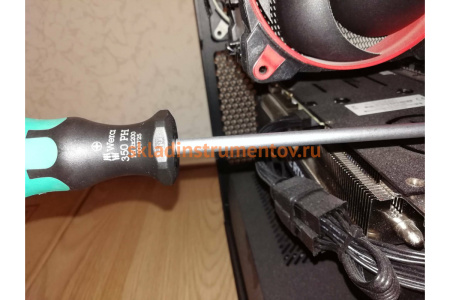 Отвёртка крестовая Wera, PH 2 х 200 мм, WE-008725